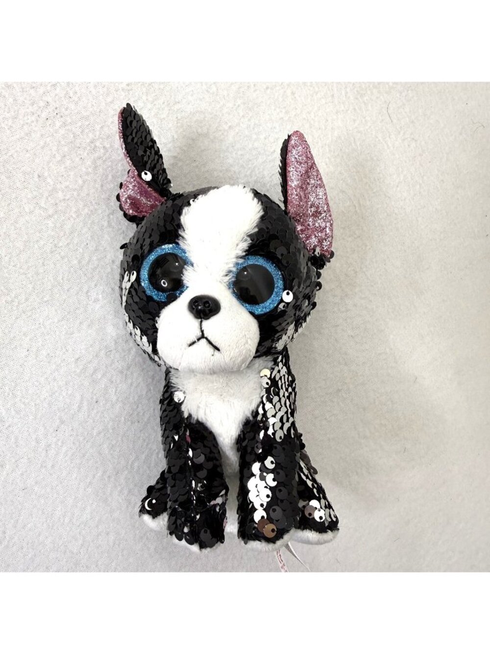 TY 6" Flippables PORTIA the Dog Beanie Boos Sequin Plush Toy